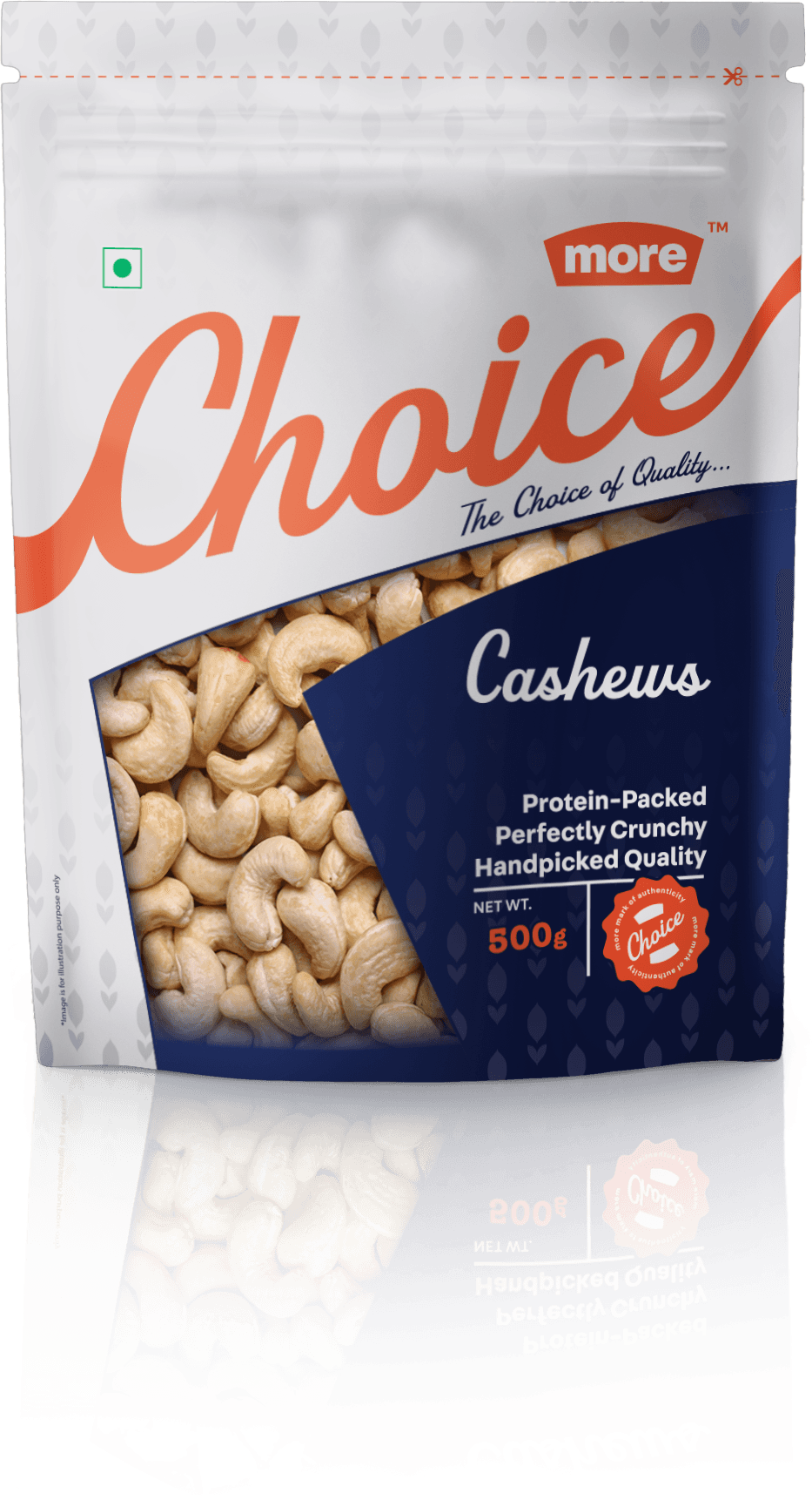 More Choice Cashews Front View